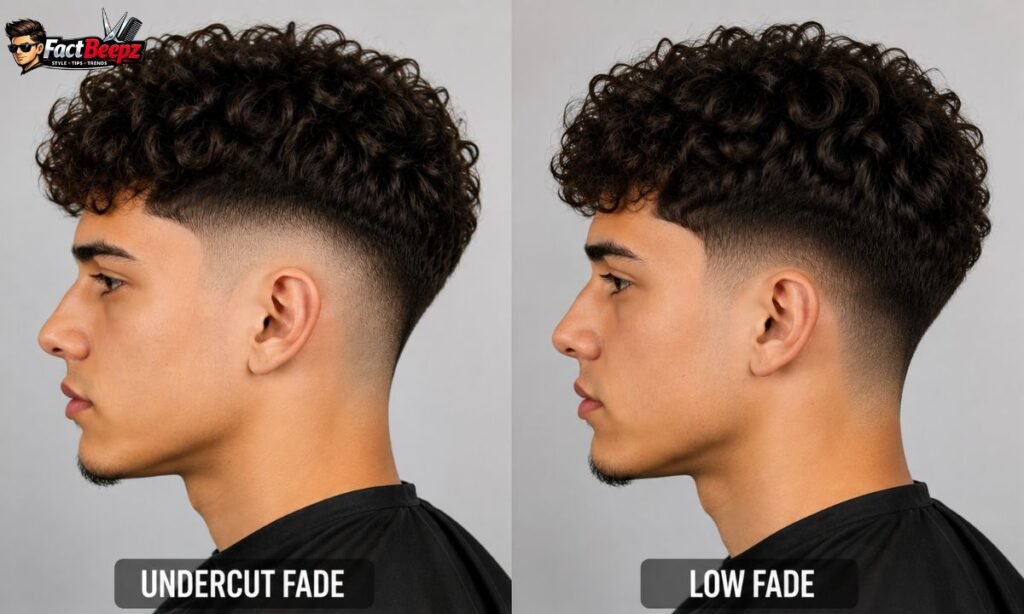undercut fade vs low fade comparison