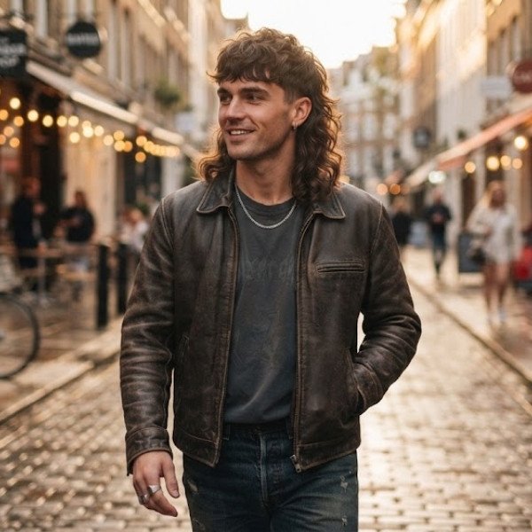 Classic Wavy Mullet Men