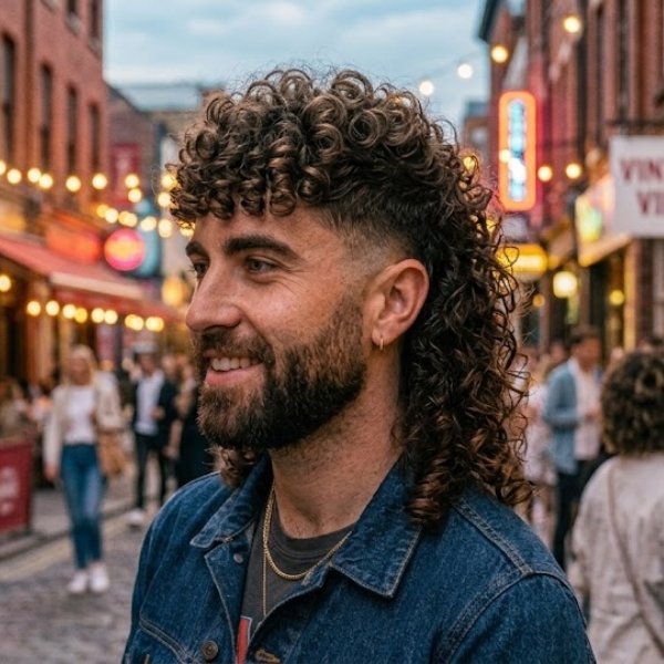 Curly Wolf Mullet
