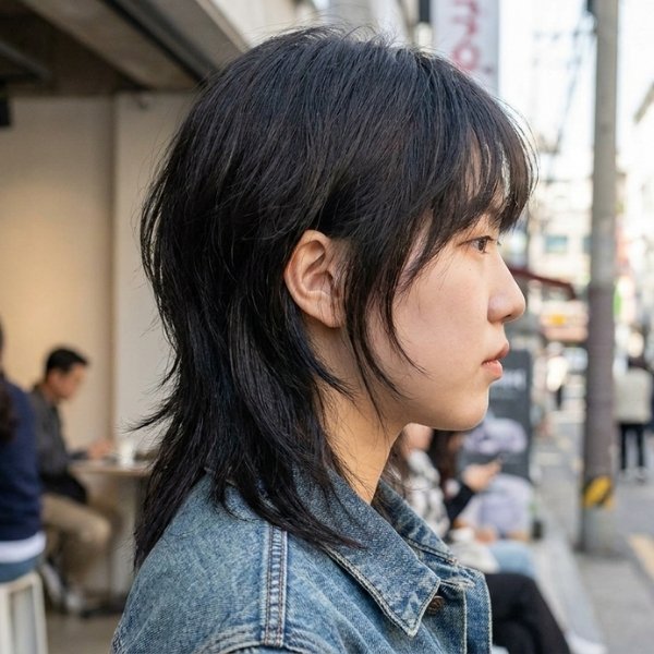 Korean Layered Mullet
