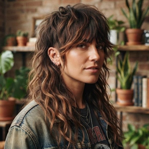 Long Fringe Mullet