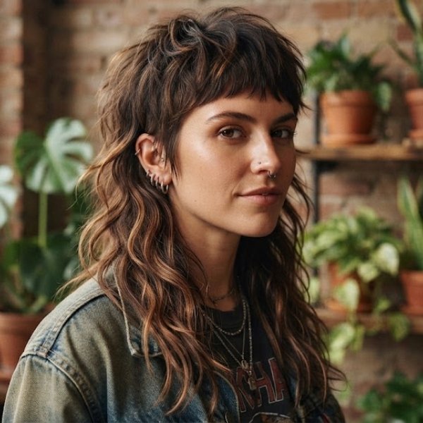 Long Layered Mullet