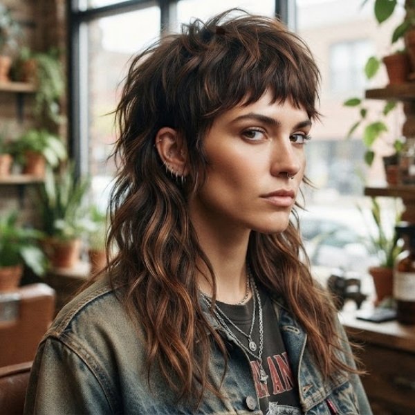 Long V-Back Mullet