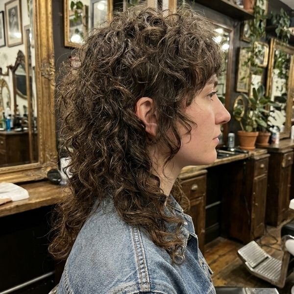 Shaggy Curly Mullet