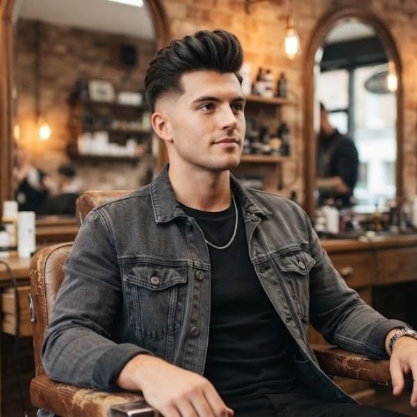 Thick Quiff Fade